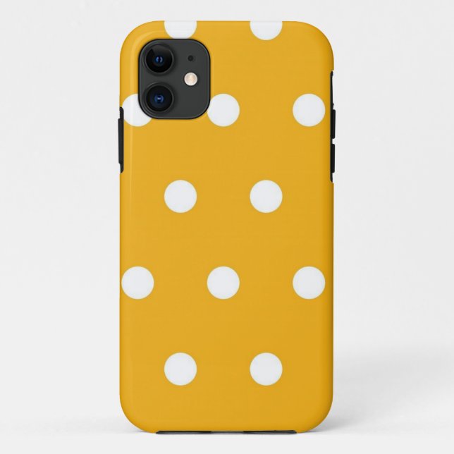 Capa Para iPhone 11 padrão de bolinhas (Verso)