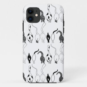 Capa Para iPhone 11 Padrão de Bumbuns de Cat