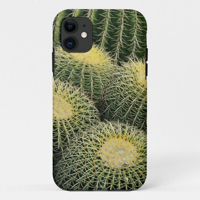 Capa Para iPhone 11 Padrão de Cacto (Verso)