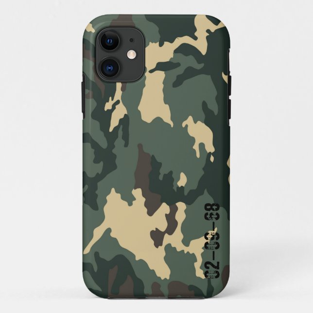 Capa Para iPhone 11 Padrão de Camuflagem (Verso)
