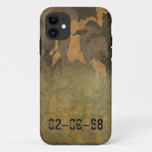 Capa Para iPhone 11 Padrão de camuflagem verde vintage V2.0