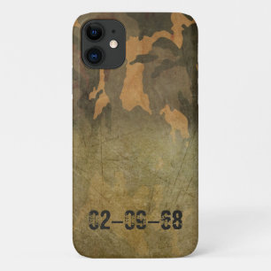 Capa Para iPhone 11 Padrão de camuflagem verde vintage V2.0