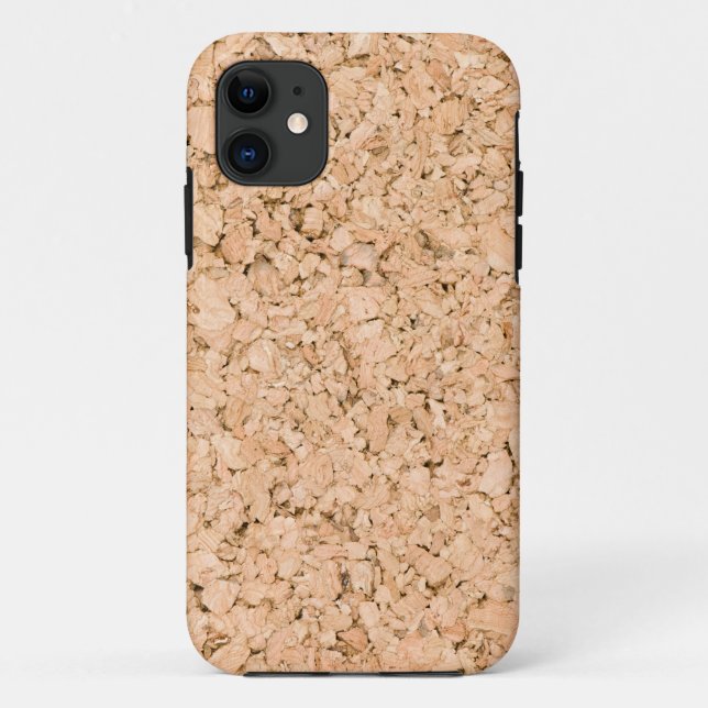 Capa Para iPhone 11 Padrão de carvalho de Cork (Verso)