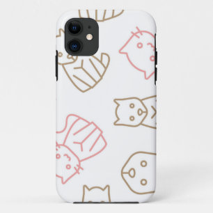 Capa Para iPhone 11 Padrão de Cat