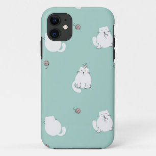 Capa Para iPhone 11 Padrão de Cat