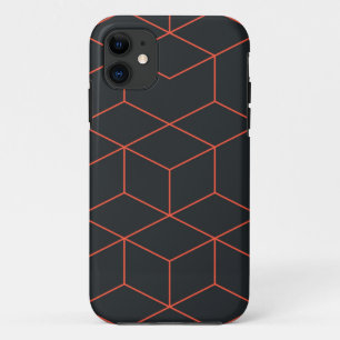 Capa Para iPhone 11 Padrão de cubo vibrante, retrô, simples, legal e