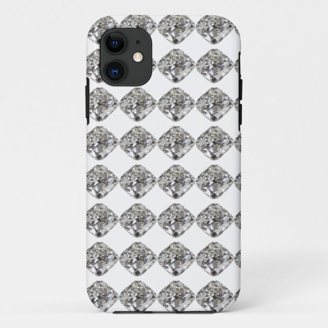 Capa Para iPhone 11 Padrão de diamante (Verso)