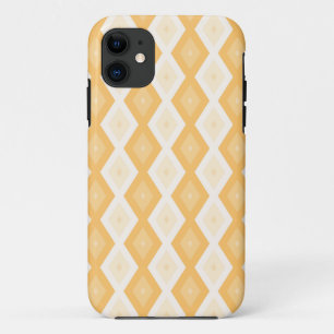 Capa Para iPhone 11 Padrão de diamante amarelo