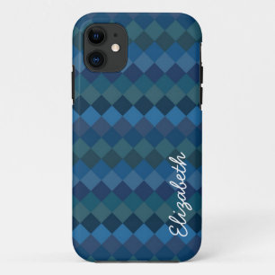 Capa Para iPhone 11 Padrão de Diamante Moderno   Abstrato Mosaico Art 