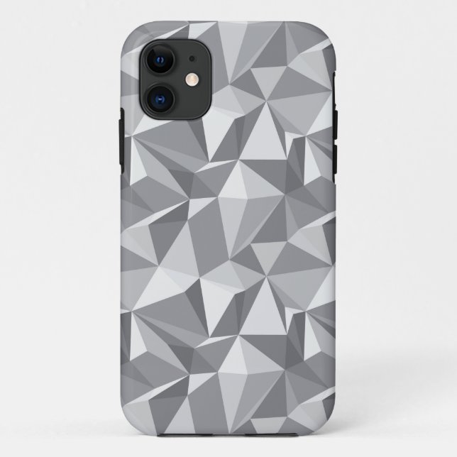 Capa Para iPhone 11 Padrão de diamante - Polígono Abstrato (Verso)