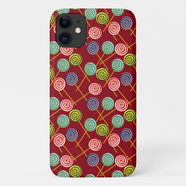 Capa Para iPhone 11 Padrão de doces | Padrão do lombo | pirulito 10 (Verso)