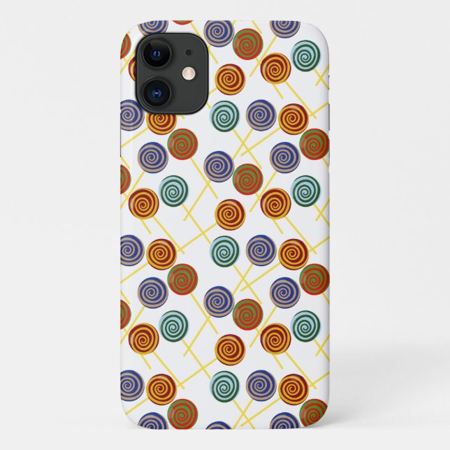 Capa Para iPhone 11 Padrão de doces | Padrão do lombo | pirulito 47 (Verso)