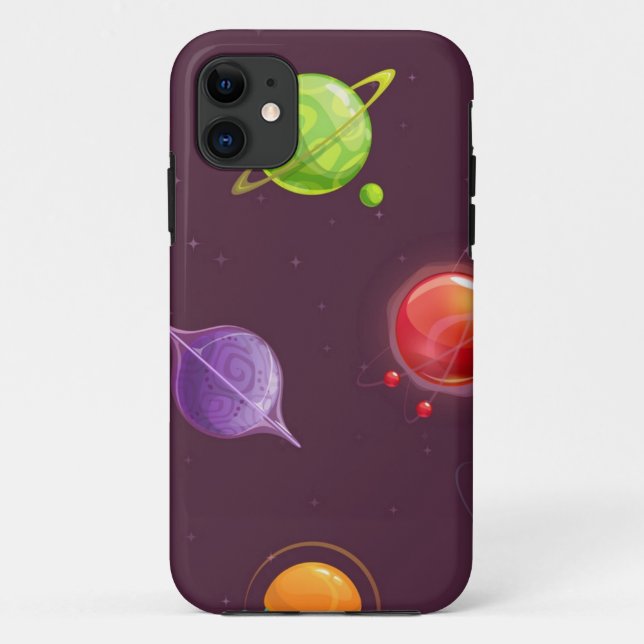 Capa Para iPhone 11 Padrão de espaço (Verso)