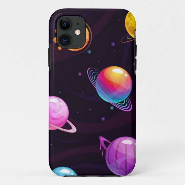 Capa Para iPhone 11 Padrão de espaço (Verso)