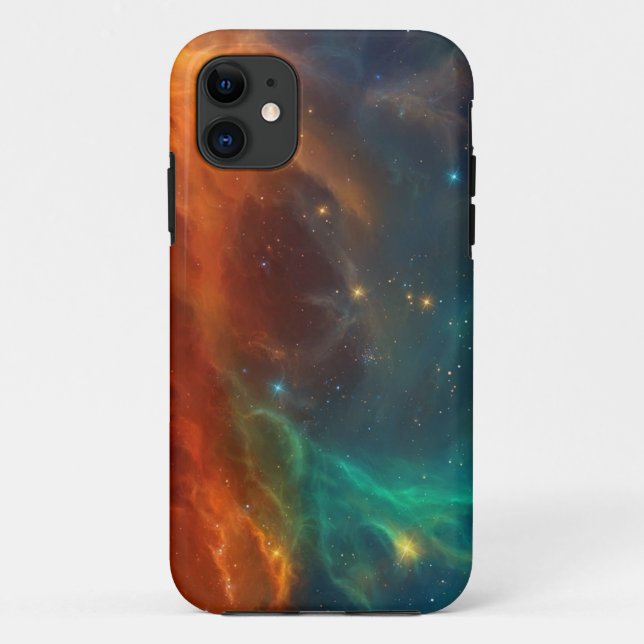 Capa Para iPhone 11 Padrão de espaço (Verso)
