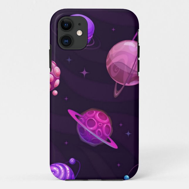 Capa Para iPhone 11 Padrão de espaço (Verso)