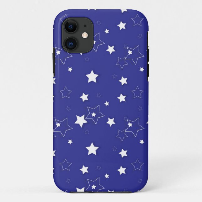 Capa Para iPhone 11 Padrão de estrelas (Verso)