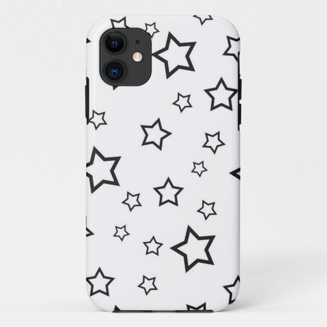 Capa Para iPhone 11 Padrão de estrelas (Verso)