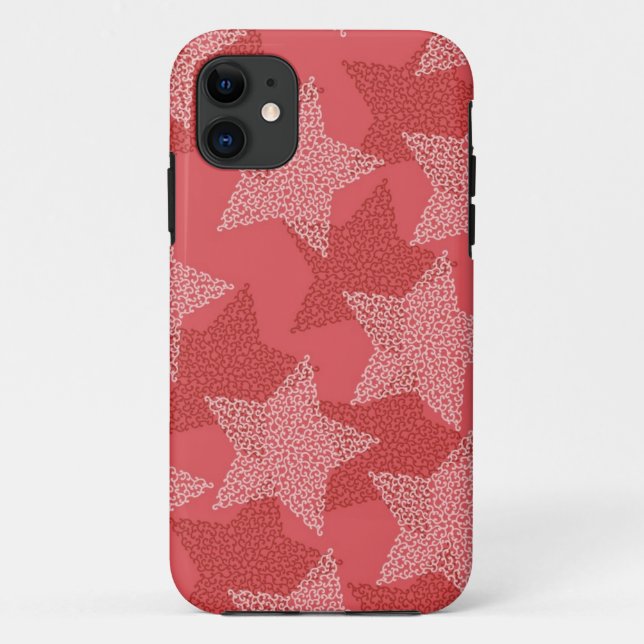 Capa Para iPhone 11 Padrão de estrelas (Verso)