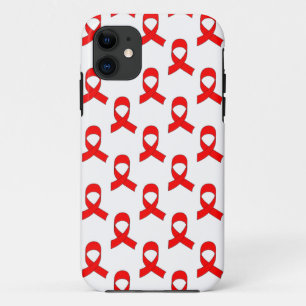 Capa Para iPhone 11 Padrão de Faixa Vermelha