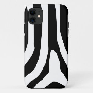 Capa Para iPhone 11 Padrão de faixas de impressão zebra