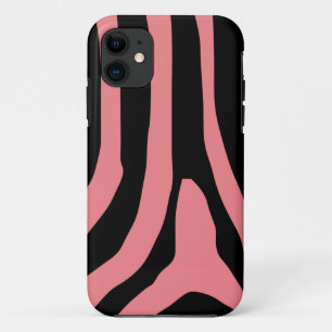 Capa Para iPhone 11 Padrão de faixas de impressão zebra