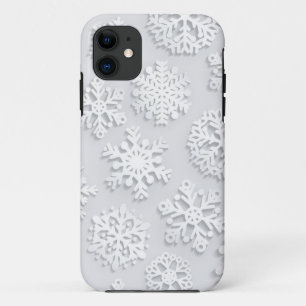 Capa Para iPhone 11 Padrão de floco de neve