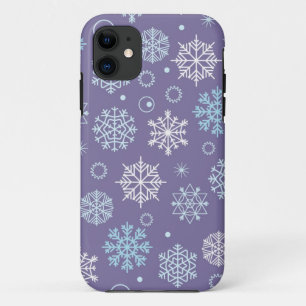 Capa Para iPhone 11 Padrão de flocos de neve