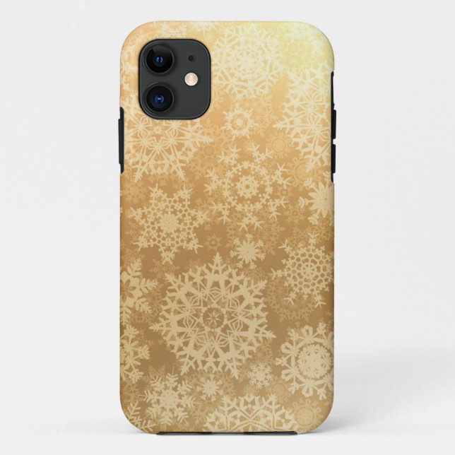 Capa Para iPhone 11 Padrão de flocos de neve (Verso)
