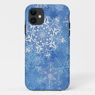 Capa Para iPhone 11 Padrão de flocos de neve