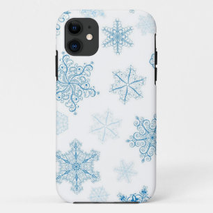 Capa Para iPhone 11 Padrão de flocos de neve