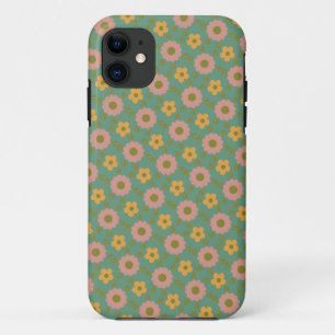 Capa Para iPhone 11 padrão de flores
