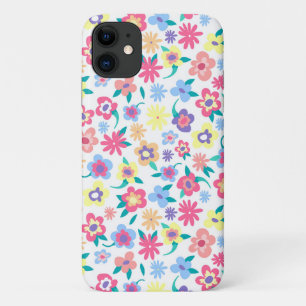 Capa Para iPhone 11 Padrão de flores de primavera, colorido, bonito