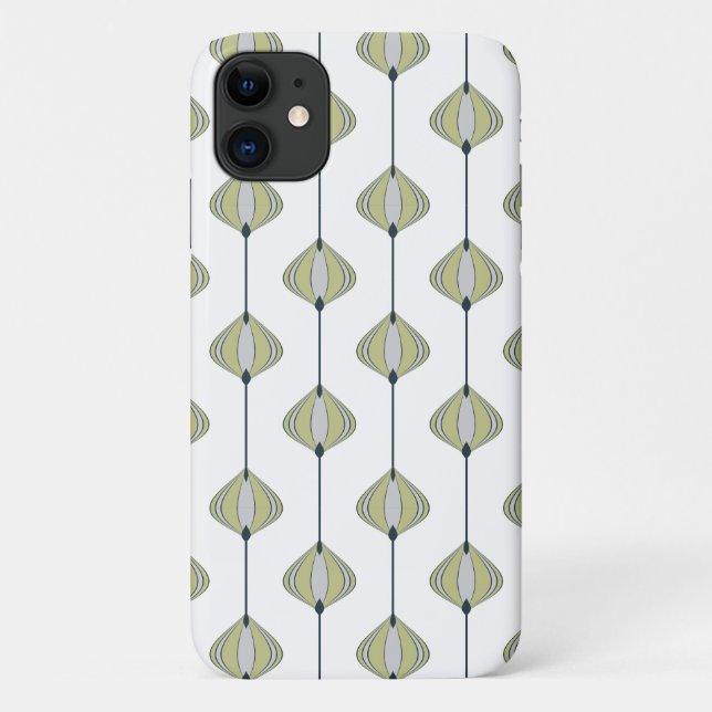 Capa Para iPhone 11 Padrão de folhas (Verso)