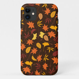 Capa Para iPhone 11 Padrão de Folhas de Maple-45947