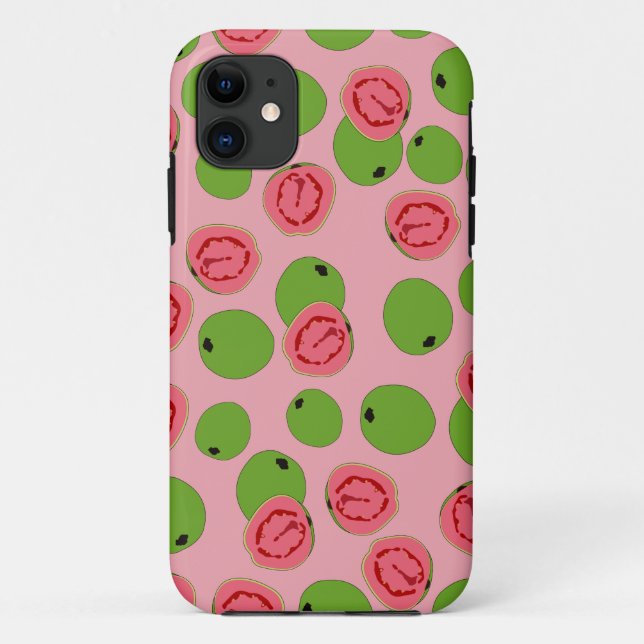 Capa Para iPhone 11 Padrão de Fruta de goiaba (Verso)