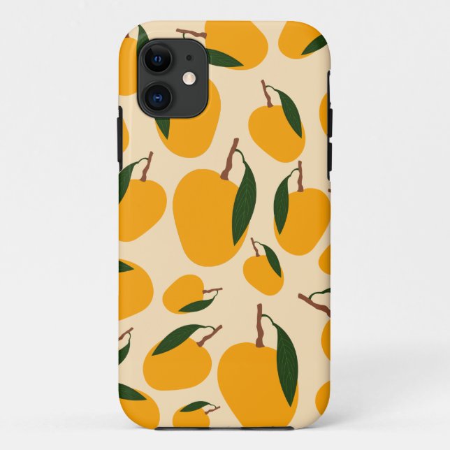 Capa Para iPhone 11 Padrão de Fruta Mango Summer (Verso)