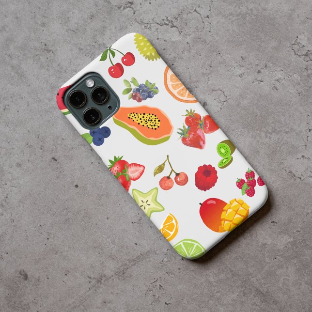 Capa Para iPhone 11 Padrão de Frutas de Verão de bonito Aquarela (Criador carregado)