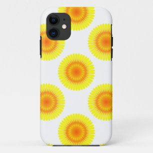 Capa Para iPhone 11 Padrão de girassol personalizado