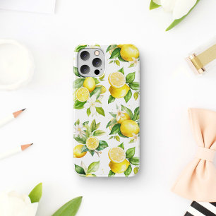 Capa Para iPhone 11 Padrão de limão, flores de limão, folhas, citrinos