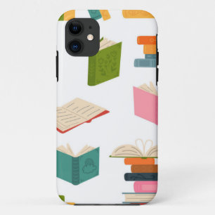 Capa Para iPhone 11 Padrão de livro