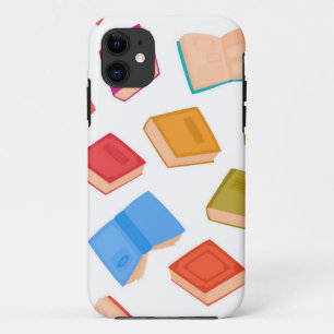 Capa Para iPhone 11 Padrão de livro