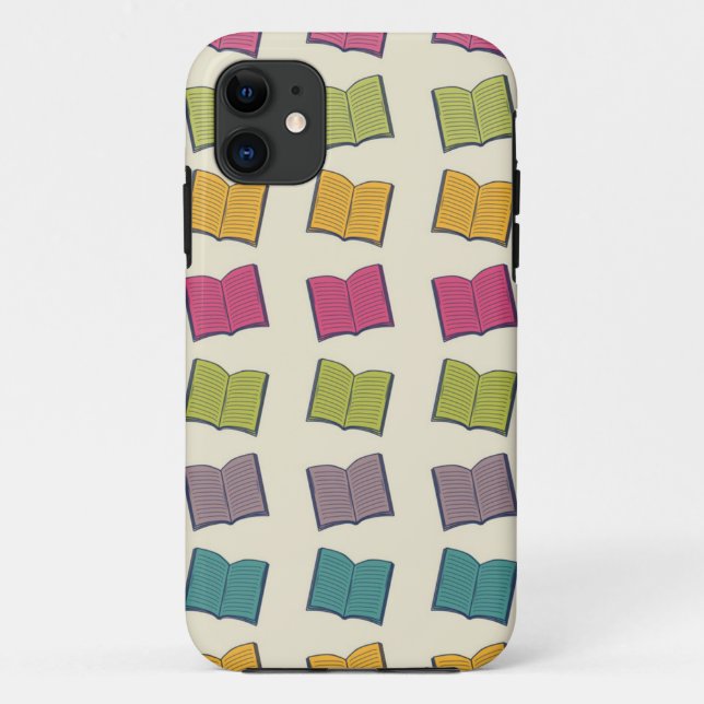 Capa Para iPhone 11 Padrão de livro (Verso)