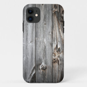 Capa Para iPhone 11 Padrão de Madeira Fumada