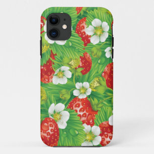 Capa Para iPhone 11 Padrão de morango