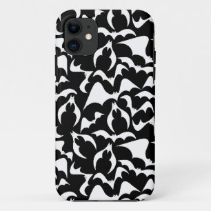 Capa Para iPhone 11 Padrão de morcegos góticos