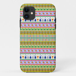 Capa Para iPhone 11 Padrão de Motif Natal