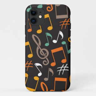 Capa Para iPhone 11 Padrão de música