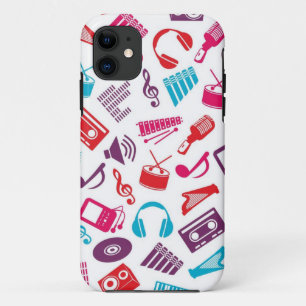 Capa Para iPhone 11 Padrão de música