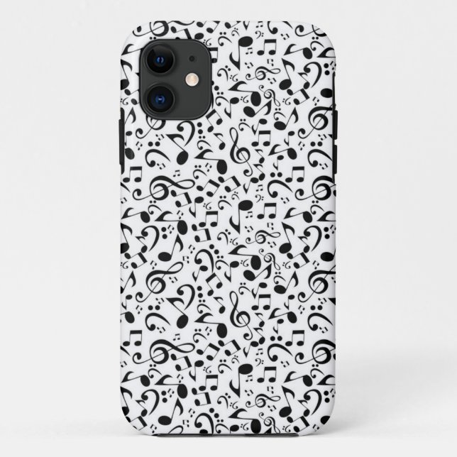 Capa Para iPhone 11 Padrão de música (Verso)
